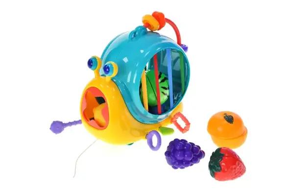 Сортер-каталка PL-724-97 Равлик багатофункціональний з гнучкими поясками кор.22*13,5*20 см купити недорого в Україні, фото 3