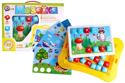 Мозаїка 7877 з шаблонами для вивчення букв ТЕХНОК купити