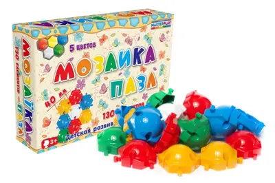 Мозаїка-пазли №5 (Ø40мм - 130 елементів) 1-146 Colorplast купити