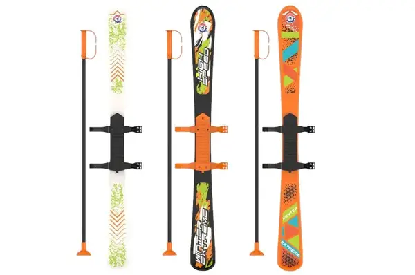 Лижі дитячі 9260 з палицями р.90 см ТЕХНОК купити