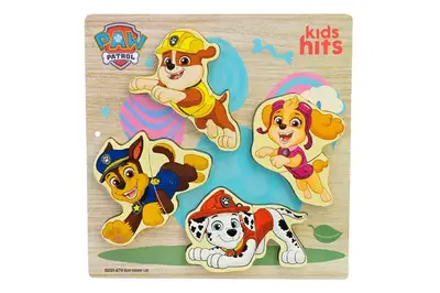 Дерев'яна іграшка Paw Patrol KH20/062/063 вкладиші, дошка для малювання, трафарет у плівці 21.5x21см KidsHits купити