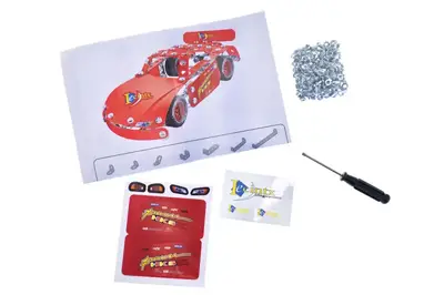 Конструктор металевий 821-1 "Спортивна машина" 193 дет. в коробці р.24,5x4x18 см YG Toys купити