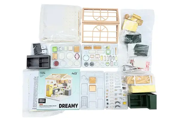 Конструктор-румбокс 8005 MINI HOUSE серії "Інтер'єр" – КУХНЯ (світло) купити недорого в Україні, фото 7