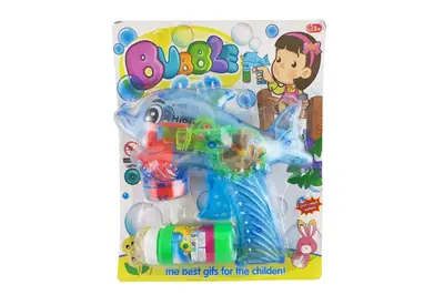 Пістолет з мильними бульбашками, механічний на блістері, 2види 2568 р.25*22см купити