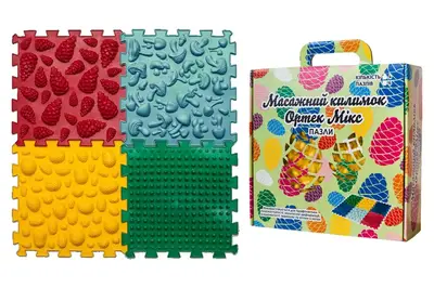 Масажний килимок Ортек Мікс Пазли 4 елемента 07789, р. 1ел. 26*26см Масажний килимок Ортек Мікс Пазли 4 елемента 07789, р. 1ел. 26*26см купити