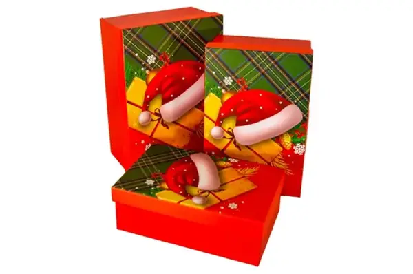 Подарункові святкові картонні коробки 11037478, комплект 3шт купити