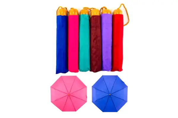 Однотонна жіноча складна парасолька, Механіка (032) купити