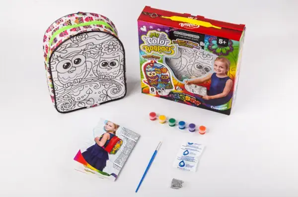 Набір для творчості CВР-01-01,02,03,04,05 "My Color BagPack" рюкзачок-розмальовка DANKO купити недорого в Україні, фото 4