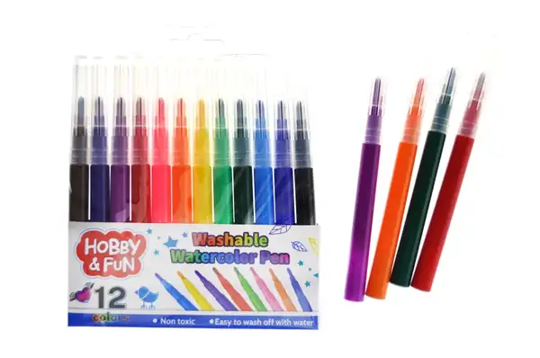 Фломастери 12 кольорів (в блоці 12шт) 886-1 (Н) р.14*15*15,5см купити недорого в Україні, фото 4