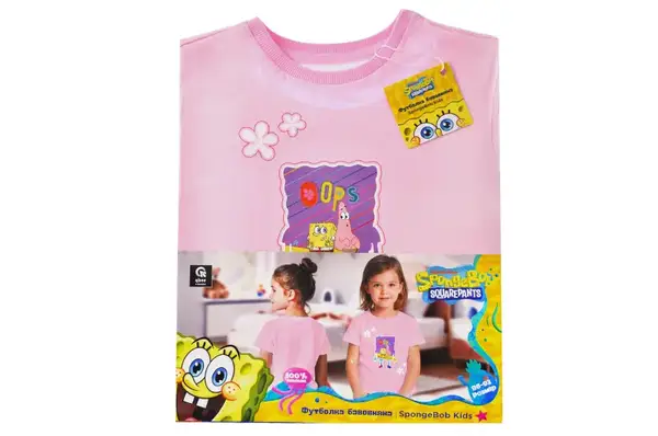 Футболка бавовняна QB-SB-001-15-86-92 SpongeBob Kids 86-92 qbee купити недорого в Україні, фото 2