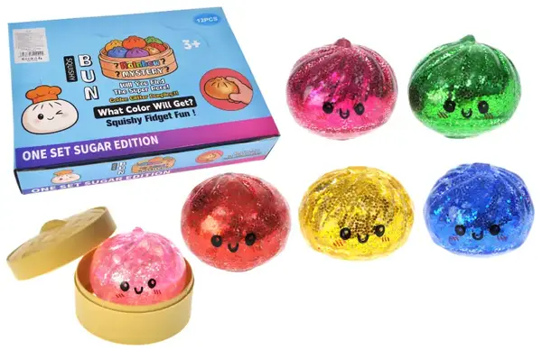 Іграшка антистрес CF002 "Таємничий Пельмень ГЛІТТЕР" малий, в дисплеї 24 шт. р.5,5x5.5 см купити