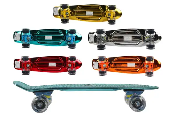 Скейт GSK-0005 пластик, блискучий PU світло 68*19 см 5 кольорів купити