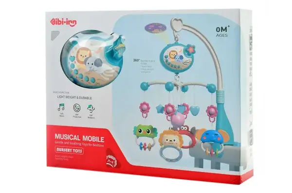 Мобіль на ліжко 648A-66 з проектором, в коробці р.32x6,8x24,5 см YG Toys купити