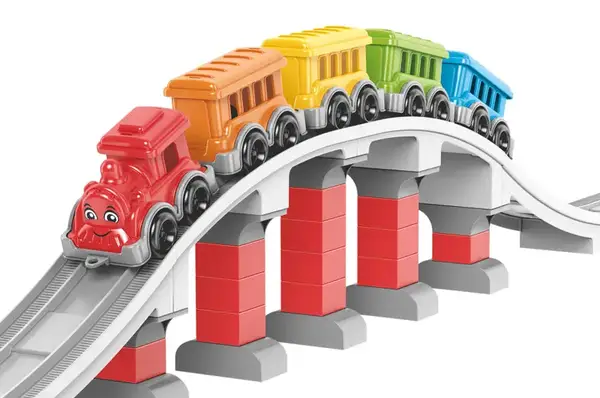 Конструктор блочний 1300 “Залізниця” 59 дет. в коробці ТЕХНОК купити недорого в Україні, фото 6