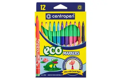 ФЛОМАСТЕРИ Centropen EKO 12 кольорів 2560 купити
