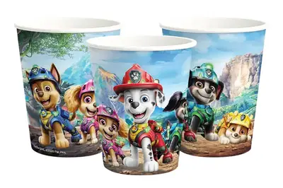 Паперові одноразові стакани 24168 Paw Patrol Dino Movie "Щенята і Діно" кольорові, 250 ml (6 шт) funmi купити