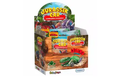 Машинка колекційна -JURASSIK CAR (в диспл.) #SBABAM купити