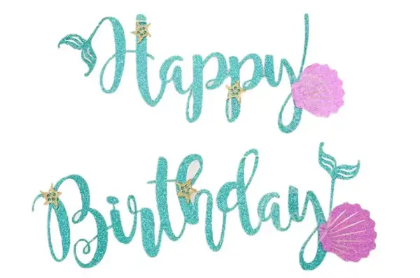 Гірлянда паперова літери "Happy birthday морська", блакитний, в уп (1 шт) купити