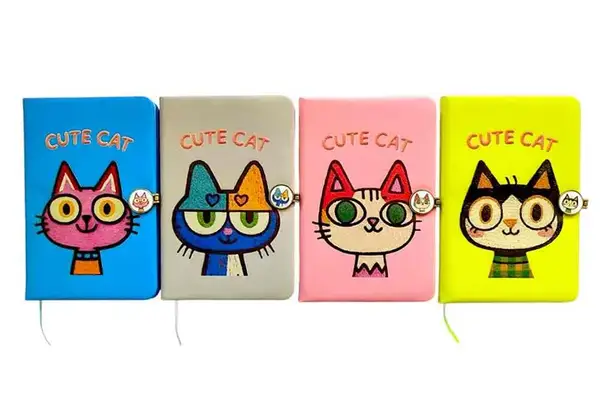 Блокнот на магніті А5, 763883ML PU Cute cat р.14×21см, 80 арк купити