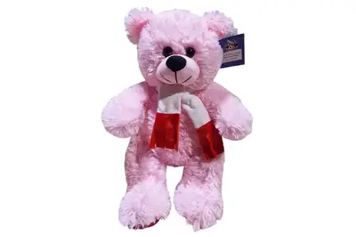 Ведмежа з шарфом рожеве В147/0 40 см купити