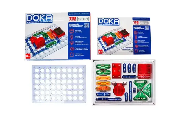 Конструктор електронний D70701"118 СХЕМ" DOKA купити недорого в Україні, фото 6