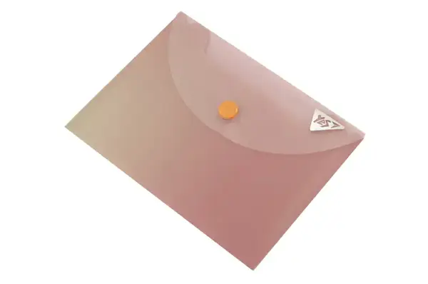 Папка-конверт YES B7 на кнопці "Fusion", димчасто-рожева 492303 купити недорого в Україні, фото 3