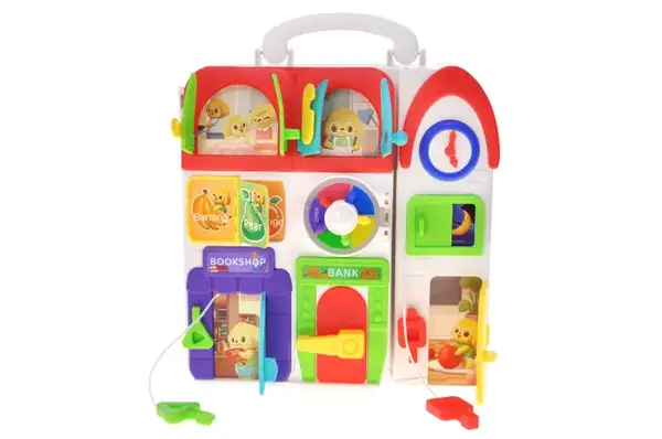 Бізіпланшет XQS2069A активна панель, шухляди, замки, дверцята, в коробці р.23x9x27 см YG Toys купити недорого в Україні, фото 6