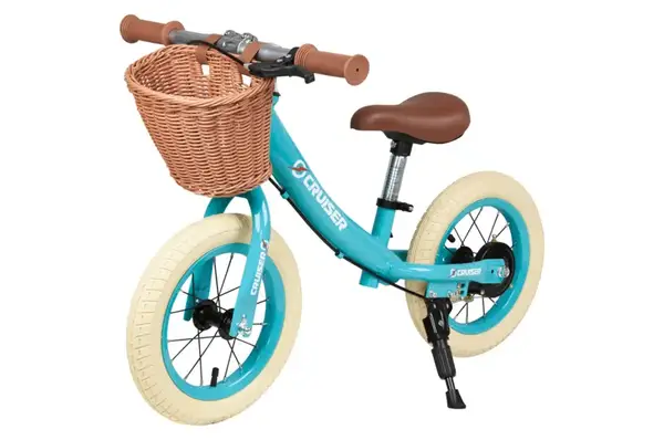 Двоколісний велосипед-біговел Maraton Crussier STORY синій, молочний, надувні колеса 12 дюймів купити недорого в Україні, фото 4