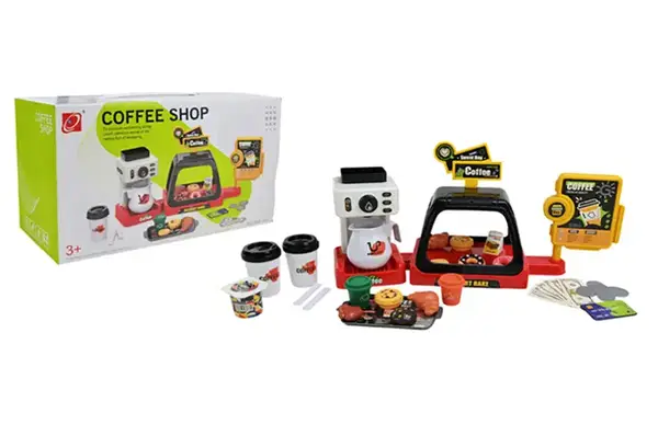 Кафе набір 668-142/143 батарейка, мікс 2 види, звук, кондитерська, аксес короб. 14*30*13см купити недорого в Україні, фото 2