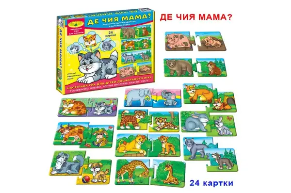 Настільна гра "Де чия мама?" КФІ купити недорого в Україні, фото 2