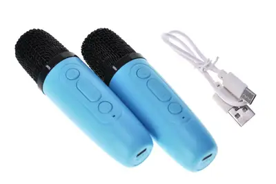 Караоке з 2 мікрофонами Стіч Stitch! блутуз колонка на акумуляторі,слот для карти пам'яті,13x7x14см купити