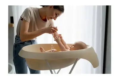 Ванночка Teggi зі зливом та термометром (світло-рожева) TI-004-107 TEGA купити