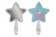 Дзеркальце K7302 зірка з блискітками, 21x17см 4 види купити