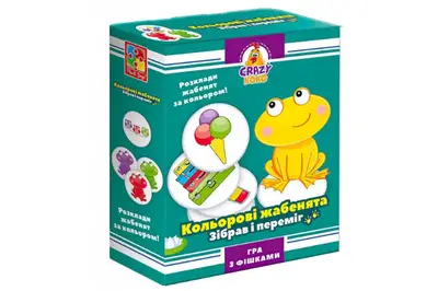 Настільна гра "Crazy Koko. Кольорові жабенята" VT8025-06 VladiToys купити