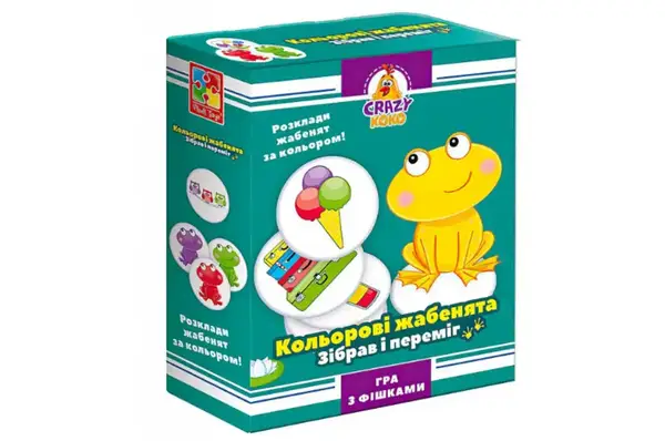 Настільна гра "Crazy Koko. Кольорові жабенята" VT8025-06 VladiToys купити