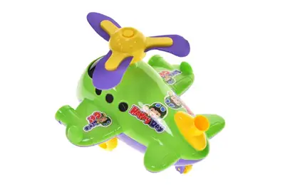 Каталка 9904A "Літачок" з ручкою, в кульку р.18x13,5x17 см YG Toys купити