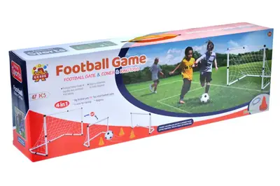 Футбольні ворота в коробці 89007,розмір воріт 43*21*21см, 22*11.5*14 см купити