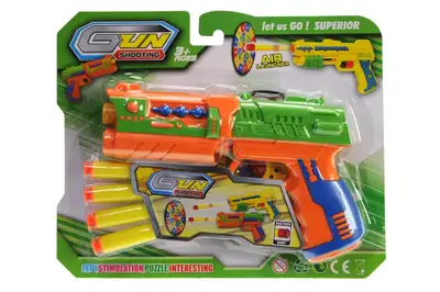 Бластер на поролонових патронах на блістері 555-2 купити