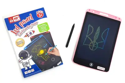 Планшет для малювання LCD Writing Tablet 10'' кольоровий 1002C р.26*17*0,8см Планшет для малювання LCD Writing Tablet 10'' кольоровий 1002C р.26*17*0,8см купити