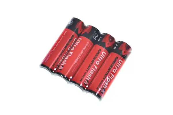 Батарейка Ultra Flash R6 AA сольова пальчик 40шт/уп, ціна за спайку 4 шт купити недорого в Україні, фото 3