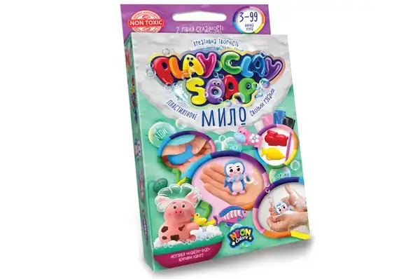 Набір для творчості PCS-02-01U,02U,03U,04U "Пластилінове Мило "PLAY CLAY SOAP" малий DANKO купити недорого в Україні, фото 3