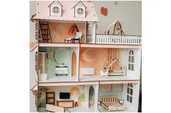 Будиночок Сонячний котедж 103х65х45 см зі шпалерами : набір Комфорт купити недорого в Україні, фото 7