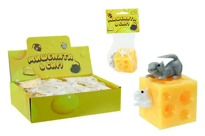 Антистрес TL-006 Мишенята в сирі 12шт дисплей бокс /ціна за шт/ купити