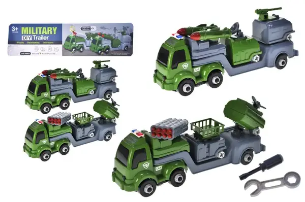 Машина конструктор 666-112 військова, в кульку р.33,5х11х7 см YG Toys купити