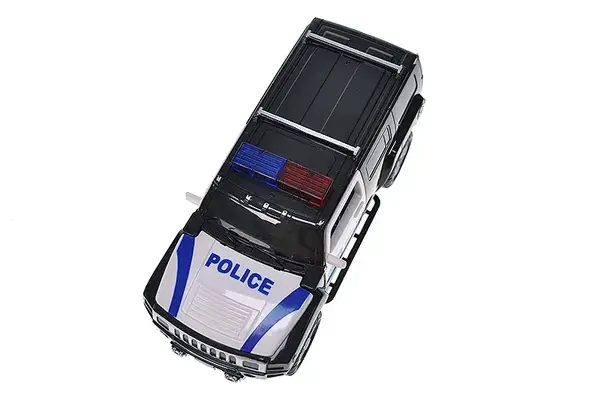 Машина "Поліція" на батарейках озвучена, зі світлом, в коробці JYD1193A р.22*10*10,5см купити недорого в Україні, фото 4