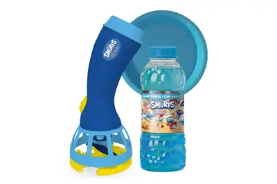 Генератор мильних бульбашок 200614 "Смурфики" на батарейках + 450 мл DoDo купити