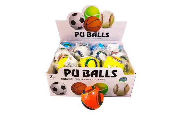 Фомовий м'ячик, в коробці 24шт 88-13 р.7*7*7см купити