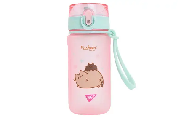 Пляшка для води 708321 "Pusheen" 500 мл, рожева, софт тач Yes купити