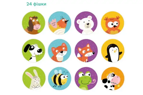 Настільна гра Мемо "Тваринки" 300145 DoDo купити недорого в Україні, фото 2