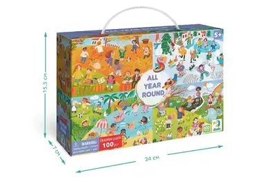 Пазли - 100 елм. - "Увесь рік" 300607 DoDo купити